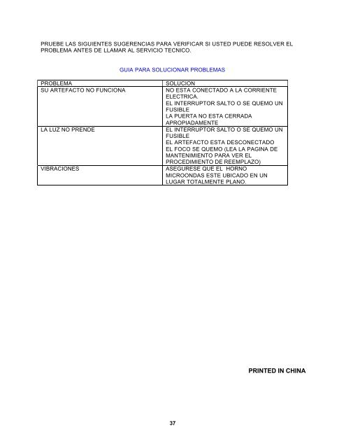 MICROWAVE OVEN INSTRUCTION MANUAL ... - Avanti Products