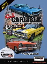2009 Fall Carlisle Event Directory - Carlisle Events