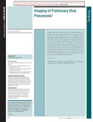 Imaging of Pulmonary Viral Pneumonia 1 - SIRM