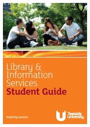 Library Help - University of Teesside