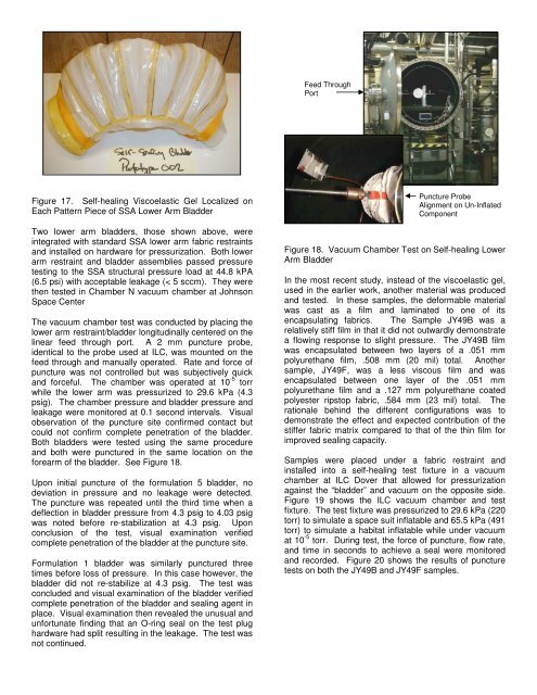 Self-Healing Technology for Gas Retention Structures ... - Team-Logic