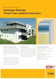 Enveloppe Minergie Ytong P avec isolation extÃ©rieure