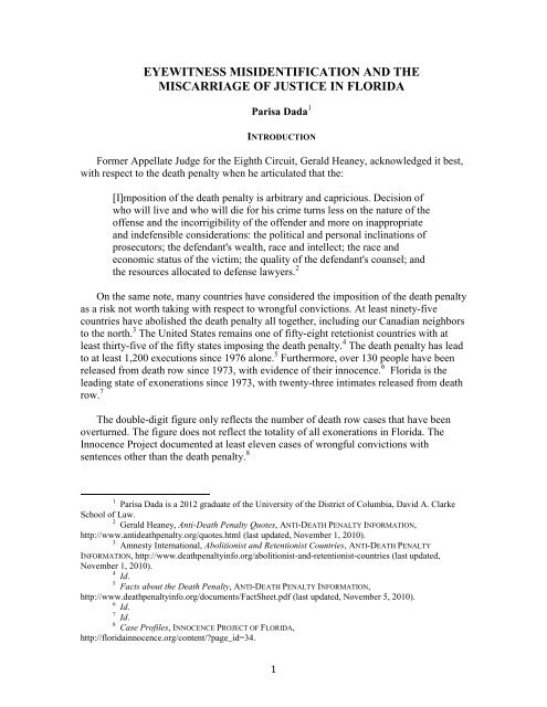 dada_floridamisidentification_final - UDC Law Review
