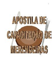 Apostila de CapacitaÃ§Ã£o de Merendeiras - Secretaria da EducaÃ§Ã£o