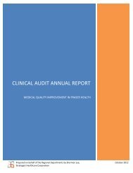 clinical audit annual report - Fraser Health