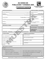 XII Censo de Población y Vivienda 2000. Cuestionario ... - Inegi