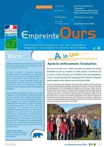 Empreinte Ours nÂ°4 - DREAL Midi-PyrÃ©nÃ©es