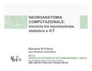 NEUROANATOMIA COMPUTAZIONALE: incrocio tra ... - Garr