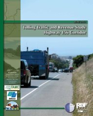 156 Toll Road Study and Appendices - Transportation Agency for ...