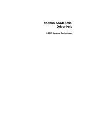 Modbus ASCII Serial Driver Help - Kepware Technologies