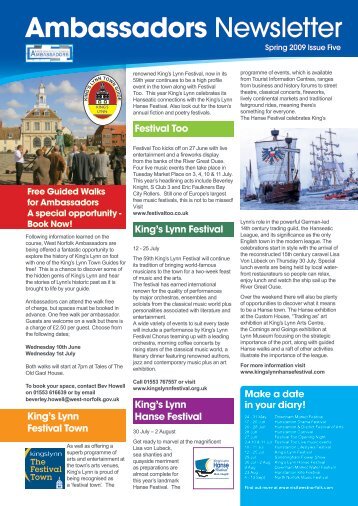 Ambassadors Newsletter - Borough Council of King's Lynn & West ...