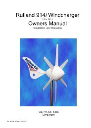 Rutland 914i Windcharger Owners Manual - Marlec Engineering Co ...