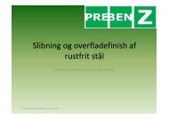 Slibning og overfladefinish af rustfrit stål