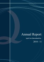 Annual Report - Leading Age Services Australia - Queensland is the ...