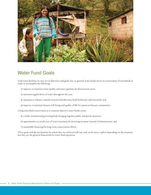 Water Funds - Natural Capital Project