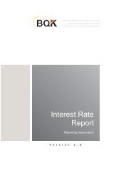 Interest Rate Report - Banka Qendrore e RepublikÃ«s sÃ« KosovÃ«s