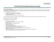 Safe Work Method Statement Template - Brookfield