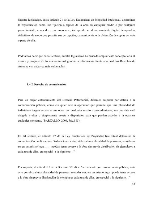 LOS DERECHOS DE AUTOR EN EL ECUADOR Y SU ...