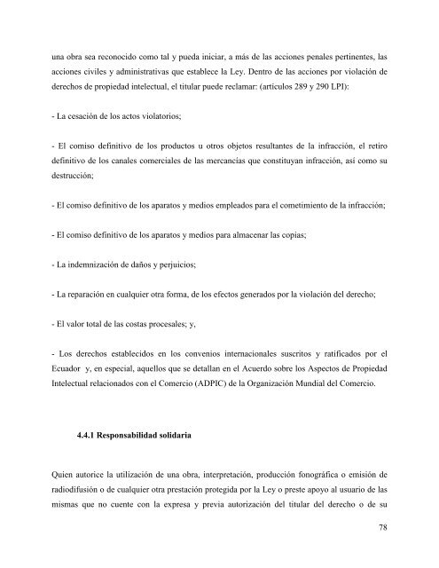 LOS DERECHOS DE AUTOR EN EL ECUADOR Y SU ...