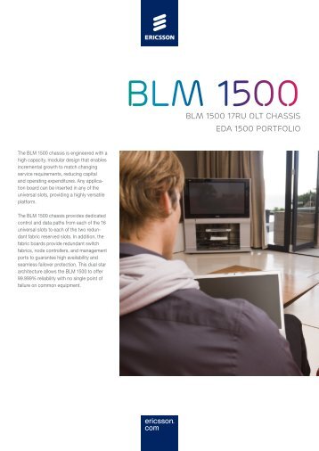 BLM 1500 17RU OLT Chassis EDA 1500 Portfolio