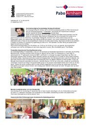 Berichten 21 september 2012 - Hogeschool van Arnhem en Nijmegen