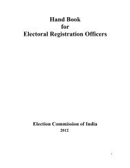 Handbook for Electoral Registration Officers - Election Commission ...