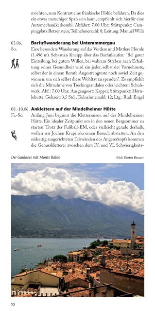 programm 2012 sommer - Mindelheimer Hütte