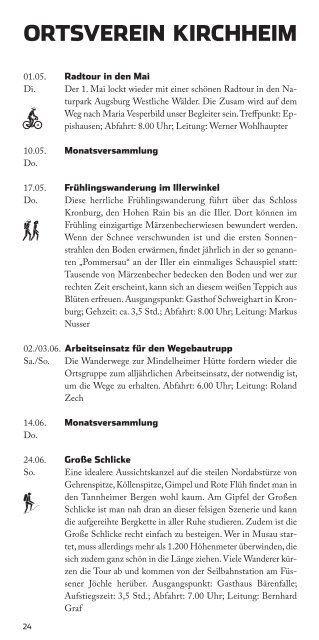 programm 2012 sommer - Mindelheimer Hütte