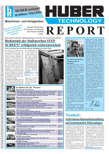Eine HUBER - Hans Huber AG