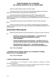 PROCES VERBAL DE LA REUNION - Escautpont
