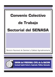 Convenio Colectivo de Trabajo Sectorial del SENASA - UPCN Digital