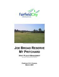Joe Broad Plan of Management - Fairfield City Council
