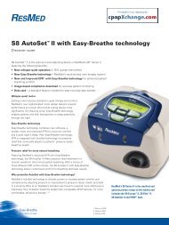 S8 AutoSet II Auto-CPAP Fact Sheet PDF - Direct Home Medical