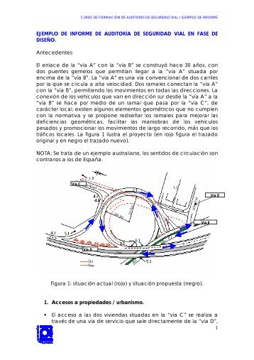 EJEMPLO DE INFORME DE AUDITORÃA DE SEGURIDAD VIAL EN ...