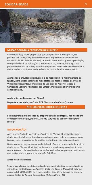 Missão Solidária “Renascer das Cinzas” - Câmara Municipal de São ...