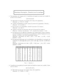 Statistique descriptive : Exercices sur les sondages