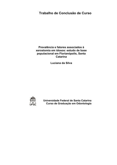 Trabalho de Conclusão de Curso - UFSC