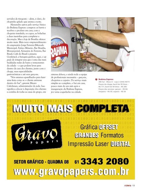 R$ 5,90 - Roteiro BrasÃ­lia