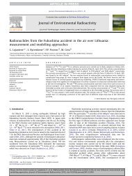 Journal of Environmental Radioactivity - onPrincipleAlone