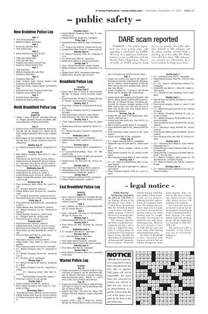 September 13, 2012 pdf edition - Quaboag Current