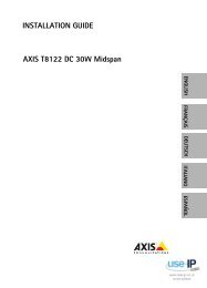 AXIS T8112 Installation Guide - Use-IP