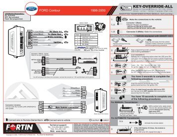 KEY-OVERRIDE-ALL & Ford Contour (1998-2000)