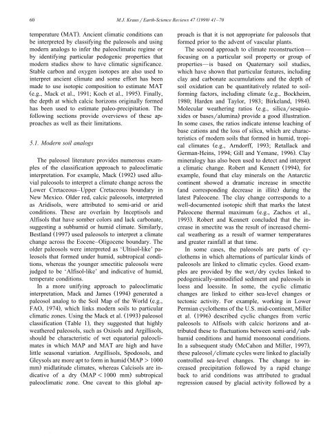 Paleosols in clastic sedimentary rocks: their geologic applications