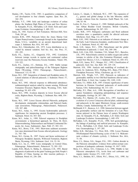 Paleosols in clastic sedimentary rocks: their geologic applications