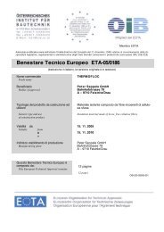 Benestare Tecnico Europeo ETA-05/0186 - Thermofloc