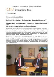 Christlich Demokratische Union Deutschlands - CDU Stadtverband ...