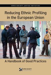 Reducing Ethnic Profiling in the European Union - Open Society ...