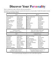 Personality Test - iMAG