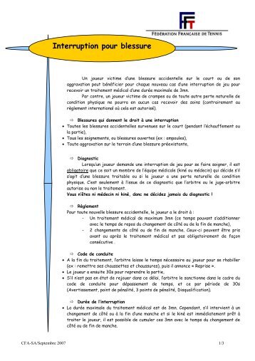ProcÃ©dure du traitement mÃ©dical