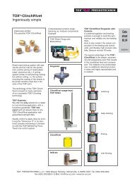 TOX ClinchRivet - TOX PRESSOTECHNIK USA